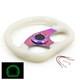 320mm 12.5inch Acrylic Racing Steering Wheel 6 Holes Neo Chrome&White withLuminous