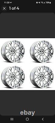 33X12.50-18 Kenda Klever R/T KR601 122R 12.50 R18x9 chrome vision rockers wheels