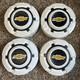 4 Set Chevy C10 K10 1/2 Ton OEM Wheel Center Rim Cap Cover Lug Hub Dog Dish GOLD