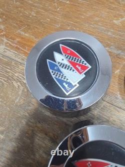 4 Used Oem Gm Buick Rallye Wheel Center Caps 67-70 Gs Gsx Skylark Special 65-87