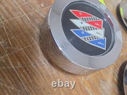 4 Used Oem Gm Buick Rallye Wheel Center Caps 67-70 Gs Gsx Skylark Special 65-87