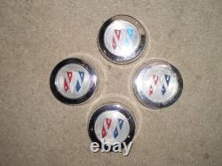 4 Used Rallye Wheel Center Caps 71-79 Buick Gs Skylark Regal Century Apollo