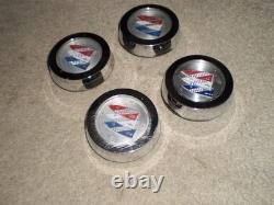 4 Used Rallye Wheel Center Caps 71-79 Buick Gs Skylark Regal Century Apollo