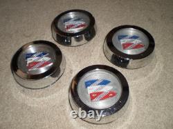 4 Used Rallye Wheel Center Caps 71-79 Buick Gs Skylark Regal Century Apollo