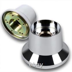 457mm 5 Bolt Wood Grip Steering Wheel Chrome 4 Spoke for Freightliner 1986-2006