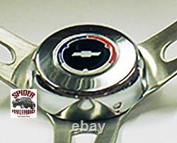 57 Bel Air 210 150 steering wheel Red White Blue Bowtie 15 MUSCLE CAR MAHOGANY