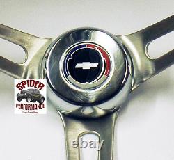 57 Bel Air 210 150 steering wheel Red White Blue Bowtie 15 MUSCLE CAR MAHOGANY