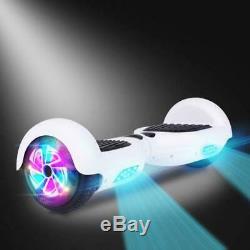 6.5'' Hoover board Two LED Flash Wheels Balance Electric Scooter Chrome US