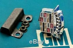 64 65 66 67 68 Cadillac Trunk Lock Cover Emblem Flip LID Crest Deck Gm Trim
