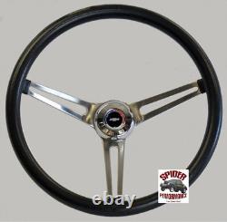 69-87 Chevrolet steering wheel Red White Blue BOWTIE 15 MUSCLE CAR STAINLESS