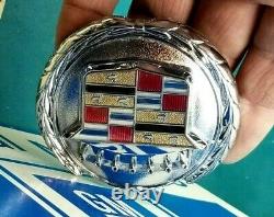 76 77 78 79 Cadillac Seville Trunk Lock Cover Crest Emblem Flip Deck LID Gm