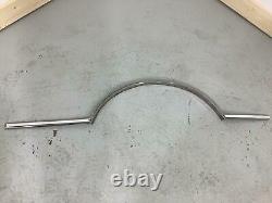 80-89 Lincoln Town Car LH Front Fender Wheel Arch Molding (Chrome/Oxford White)