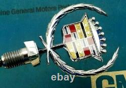 80 92 Cadillac Fleetwood Brougham Hood Ornament Header Panel Emblem Gm Trim