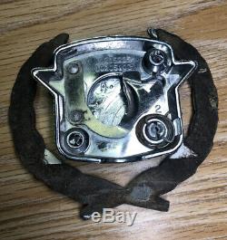 80 96 Cadillac Trunk Lock Cover Crest Emblem Flip LID Ornament Oem Gm Trim