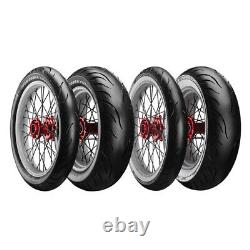 Avon Tyres 4120110 Cobra Chrome AV92 Rear Tire, 150/80R16 White Wall