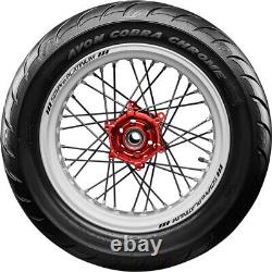 Avon Tyres 4120110 Cobra Chrome AV92 Rear Tire, 150/80R16 White Wall