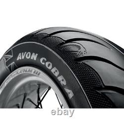 Avon Tyres 4120110 Cobra Chrome AV92 Rear Tire, 150/80R16 White Wall