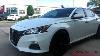 Awt White 2020 Nissan Altima With Chrome Delete Black Out On 20 Black Lexani Css 15 Wheels