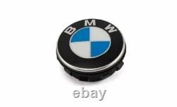 BMW 65mm illuminated White LED Floating Wheel Center Emblem Cap