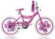 BMX Kid's Bicycle 20 Inch Wheels Pink White Steel S-Type Frame Chrome Rims