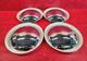 BOONY White VENPLA 12 Inch Wheel Cap Chrome Wheel Cover 4 Pieces Hubcap Japan