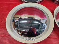 BOONY White VENPLA 12inch wheel cap chrome Wheel cover4 pieces Hubcap New