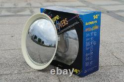 BabyMoon Chrome-White Wall hubcap 2084CW wheel cover 4PCS per set