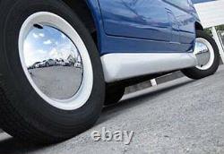 BabyMoon Chrome-White Wall hubcap 2084CW wheel cover 4PCS per set