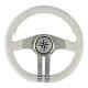 Baltic white steering wheel silver/chrome spokes 1 PC Osculati 45.158.31 45
