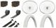 Bike 26 Chrome 144 Spoke Front and Back Coaster Wheel & 2 tire White 133 hf