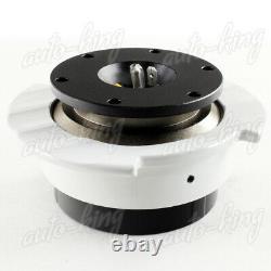 Black/white Ball Lock Nrg 6-hole Steering Wheel Gen 2.5 Quick Release Adapter