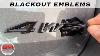 Blackout Car Emblems Logo Cheaply And Easily Plastidip Hyperdip