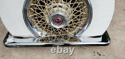 Cadillac Eldorado E&G E G Classic Continental Chrome 5th Wheel Bumper Kit WHITE