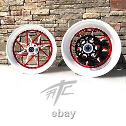 Cbr 240 Fat Tire White & Red Switchback Wheels 2008-2011 Cbr1000rr