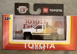 Chase M2 Machines 1985 Toyota Truck 164 Diecast White/Gold Rubber Tires Chrome