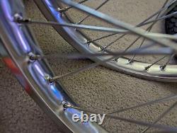 Chrome 20 Bicycle Rims Front & Rear, W. Wall Brick Tires & Tubes, 36 Spoke Hd