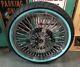 Chrome 21 Mammoth Fat Spoke Front Wheel White Wall Tire 00-06 Harley Softail