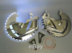 Chrome Cover Brake Discs LED White Cover Wheel Covering Honda Gl 1800 Goldwing