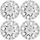 Chrome Deluxe White (Size 12, Inch) Wheel Cover/Wheel Cap Universal (Set of 4Pc)