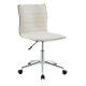 Coaster Sleek Adjustable Office Chair in Cream and Chrome