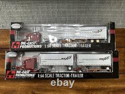 DCP 1/64 KKW Columbia 28' Pups & 53' Utility Dry Van #30877 & #30920 (two sets)