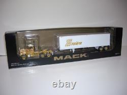 DCP FIRST GEAR 1/64 125TH ANN MACK R MODEL DAYCAB WithT 40' VINTAGE DRYVAN TRAILER