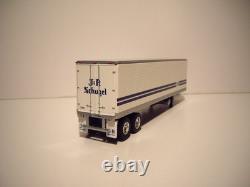 Dcp First Gear 1/64 J&r Schugel Peterbilt 352 Coe & 40' Vintage Reefer Trailer