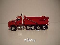 Dcp First Gear 1/64 Red Kw T880 Quad-axle Rogue Dump And Rogue Transfer Dump