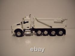 Dcp First Gear 1/64 White Kenworth T880 Quad-axle Rogue Dump Truck