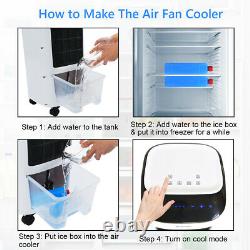 Evaporative Portable Air Cooler Fan & Humidifier with Filter Remote Control