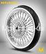 Fat Spoke Wheel 21x3.5 For Harley Softail Model Rotor White Wall Tire Mounted