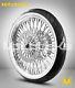 Fat Spoke Wheel 21x3.5 For Harley Touring Bagger Rotors White Wall Tire Mounted