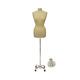 Female Dress Form Pinnable Mannequin Torso Size 10-12 with Chrome Wheeled Base