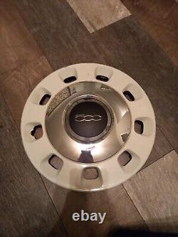 Fiat 500 14 Wheel Trim X 1 Hub Cap Genuine Colour Therapy White Chrome